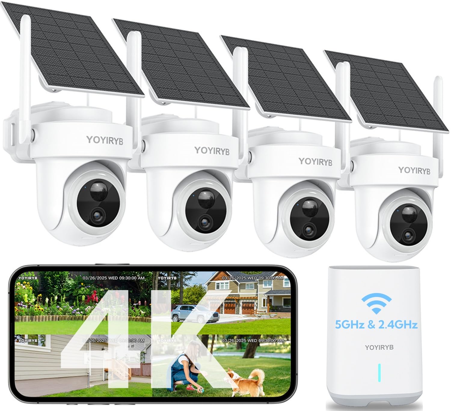 Amazon.com : 4K Security Cameras Wireless Outdoor, No Subscription